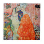 Gustav Klimt - Women Friends Kakelplatta<br><div class="desc">Women Friends - Gustav Klimt,  Oil on Canvas,  1916-17 (destruerad 1945)</div>