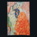 Gustav Klimt - Women Friends Kökshandduk<br><div class="desc">Women Friends - Gustav Klimt,  Oil on Canvas,  1916-17 (destruerad 1945)</div>