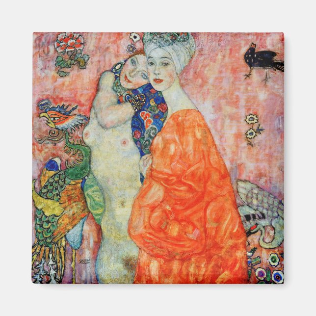 Gustav Klimt - Women Friends Magnet (Framsidan)