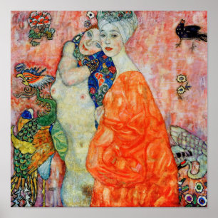 Gustav Klimt - Women Friends Poster