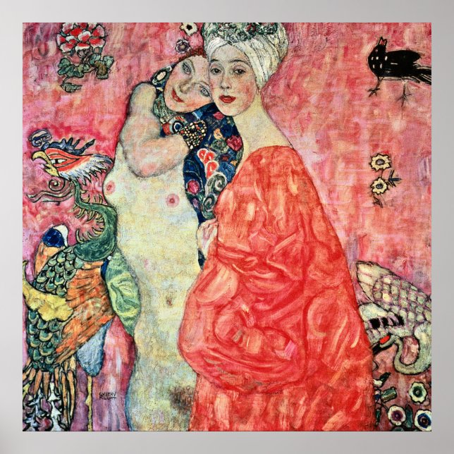 Gustav Klimt - Women Friends Poster (Framsidan)