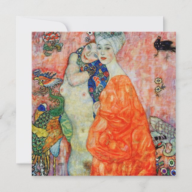 Gustav Klimt - Women Friends Tack Kort (Framsida)