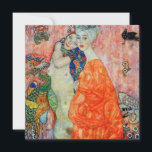 Gustav Klimt - Women Friends Tack Kort<br><div class="desc">Women Friends - Gustav Klimt,  Oil on Canvas,  1916-17 (destruerad 1945)</div>