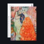 Gustav Klimt - Women Friends Vykort<br><div class="desc">Women Friends - Gustav Klimt,  Oil on Canvas,  1916-17 (destruerad 1945)</div>