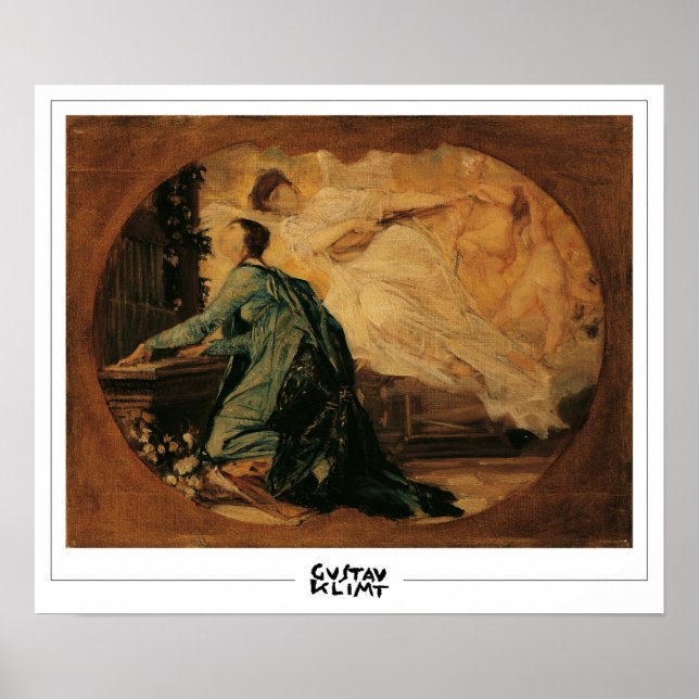 Gustav Klimt Zedign Art Affisch #11 (Framsidan)