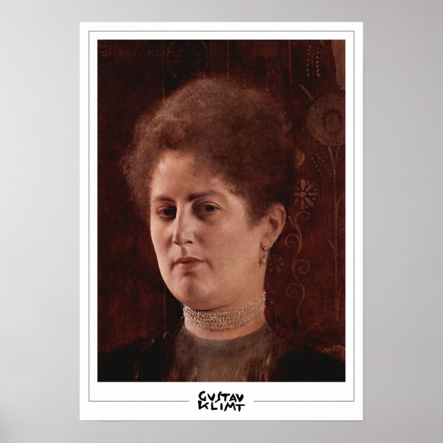 Gustav Klimt Zedign Art Poster #142 (Framsidan)