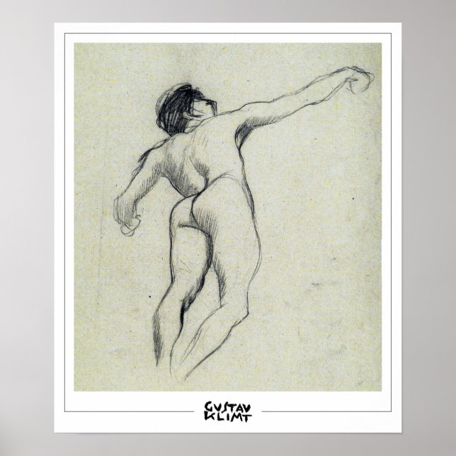 Gustav Klimt Zedign Art Poster #153 (Framsidan)