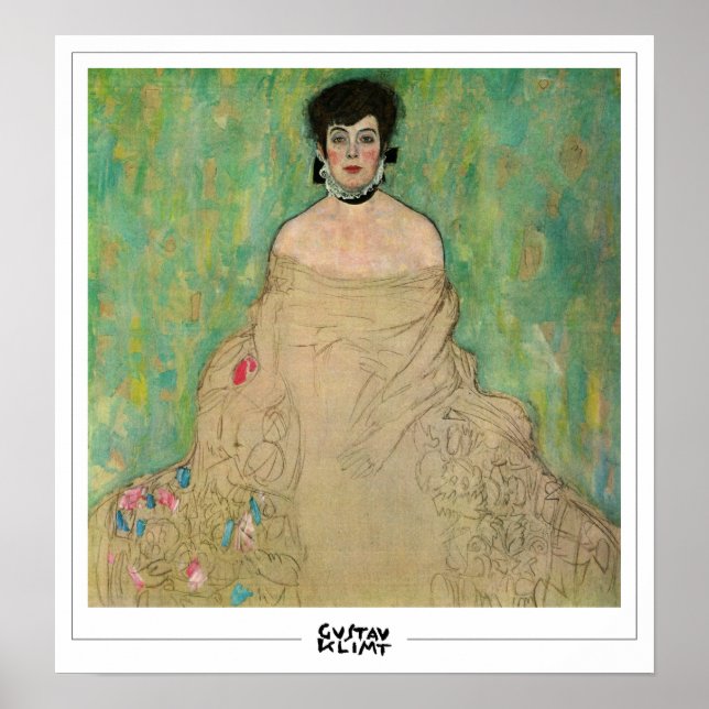 Gustav Klimt Zedign Art Poster #186 (Framsidan)
