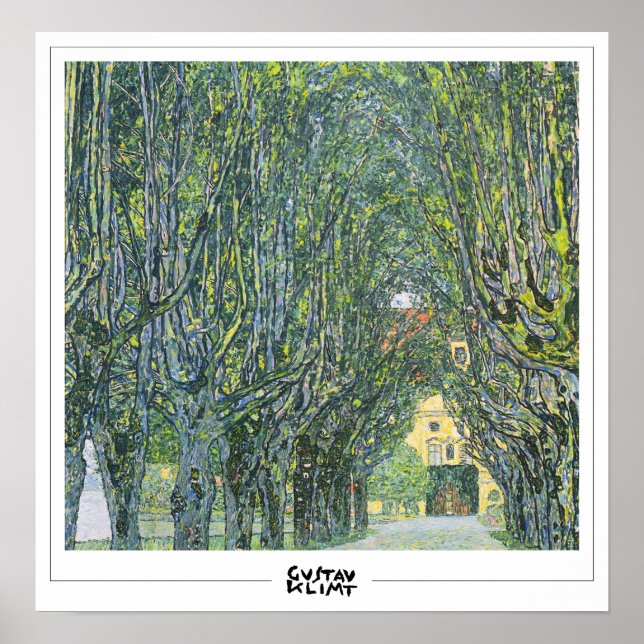 Gustav Klimt Zedign Art Poster #21 (Framsidan)