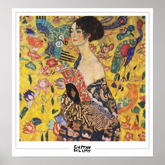 Gustav Klimt Zedign Art Poster #22 (Framsidan)
