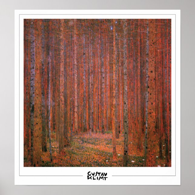 Gustav Klimt Zedign Art Poster #248 (Framsidan)