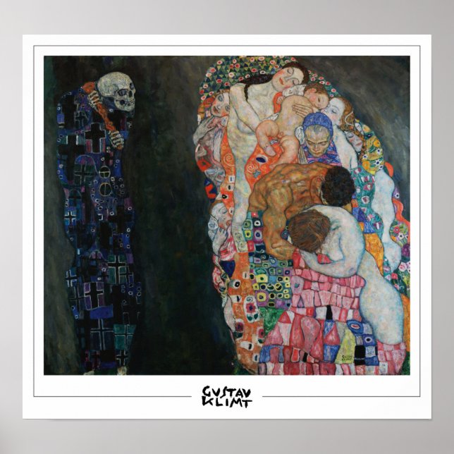 Gustav Klimt Zedign Art Poster #257 (Framsidan)