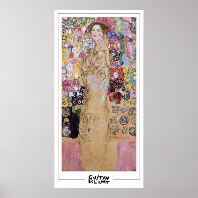 Gustav Klimt Zedign Art Poster #285 (Framsidan)