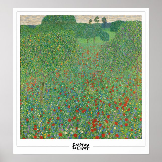 Gustav Klimt Zedign Art Poster #3 (Framsidan)