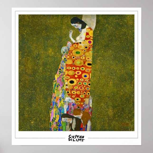Gustav Klimt Zedign Art Poster #4 (Framsidan)