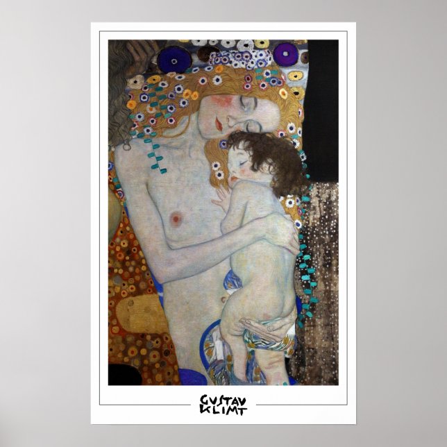 Gustav Klimt Zedign Art Poster #495 (Framsidan)
