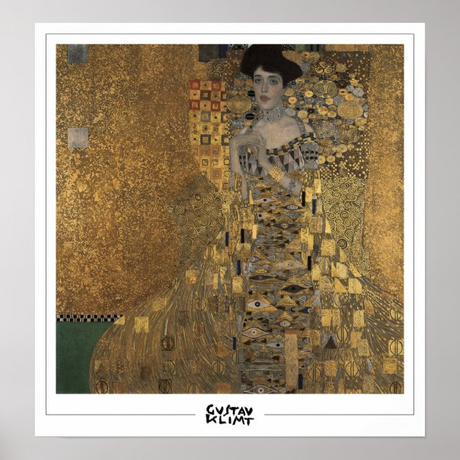 Gustav Klimt Zedign Art Poster #5 (Framsidan)