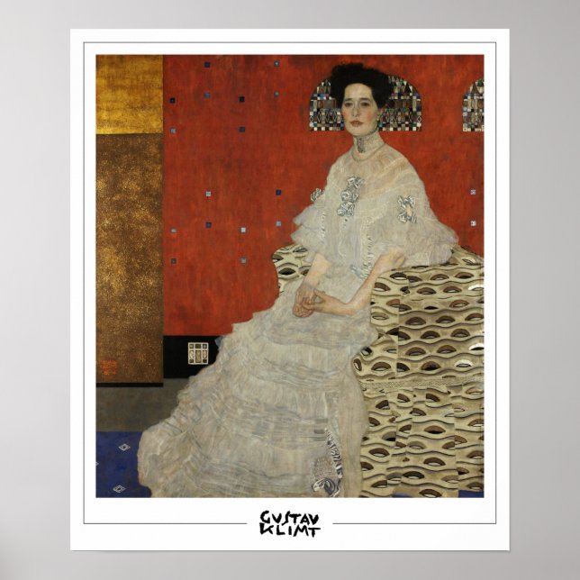 Gustav Klimt Zedign Art Poster #58 (Framsidan)
