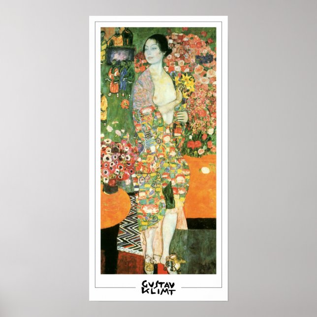 Gustav Klimt Zedign Art Poster nr 419 (Framsidan)
