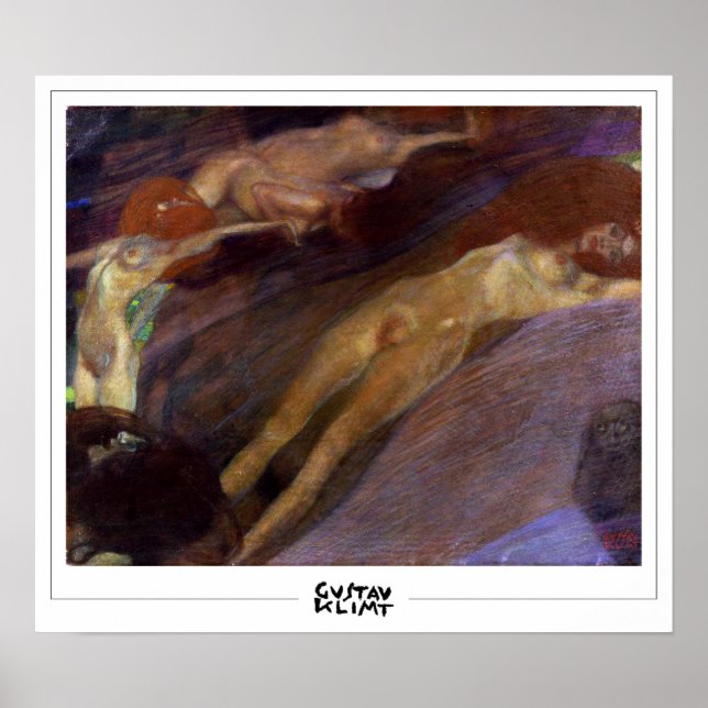 Gustav Klimt Zedign konstaffisch #112 Poster (Framsidan)