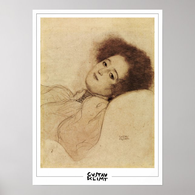 Gustav Klimt Zedign Konstaffisch #296 Poster (Framsidan)