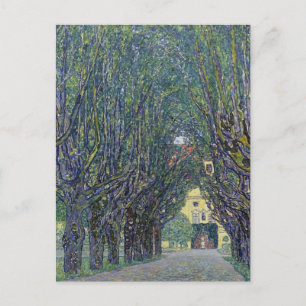 Gustav Klimts Allee at Schloss Kammer-målning. Vykort