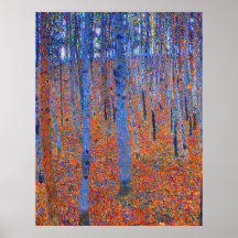 Gustav Klimts Beech Grove I berömd-målning