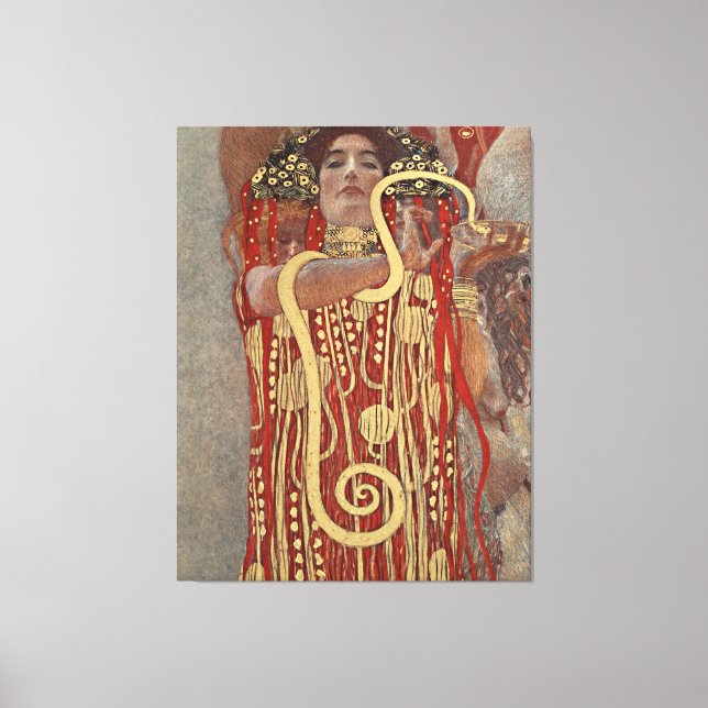 Gustav Klimts berömd. Canvastryck (Framsida)