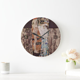 Gustav Klimts De tre åldrarna för kvinnan Stor Klocka