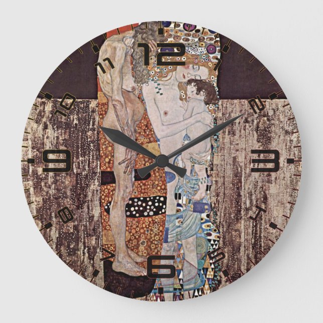 Gustav Klimts De tre åldrarna Stor Klocka (Framsida)