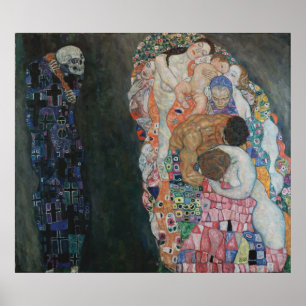 Gustav Klimts död och liv Poster