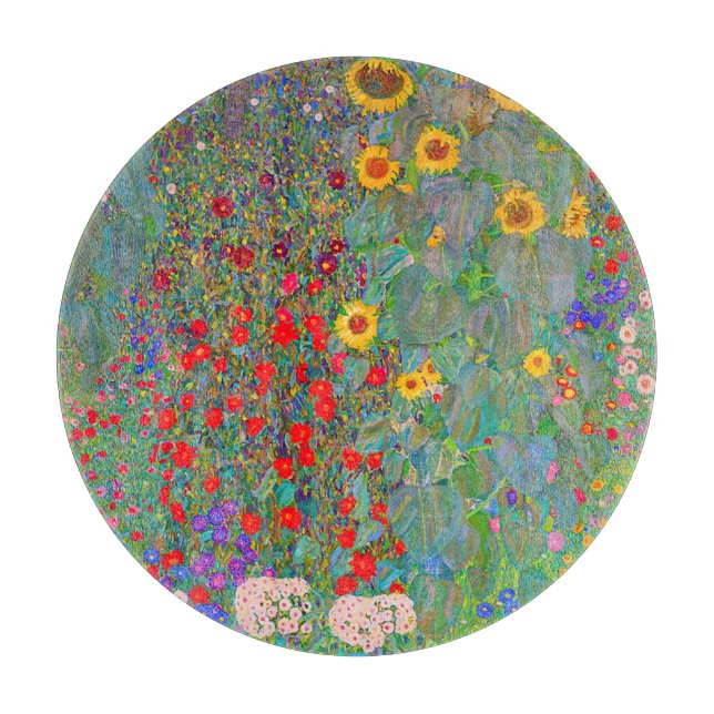 Gustav Klimts Farm Garden med solblommor (Framsidan)