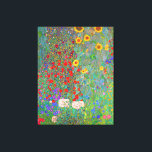 Gustav Klimts Farm Garden med solblommor Canvastryck<br><div class="desc">Gustav Klimts Farm Garden med Kanvastryck av solblommor.</div>