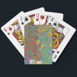 Gustav Klimts Farm Garden med solblommor Casinokort<br><div class="desc">Gustav Klimts Farm Garden med solblommor som spelkort.</div>
