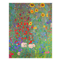 Gustav Klimts Farm Garden med solblommor