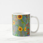Gustav Klimts Farm Garden med solblommor Kaffemugg<br><div class="desc">Gustav Klimts Farm Garden med solroskaffe Mugg.</div>