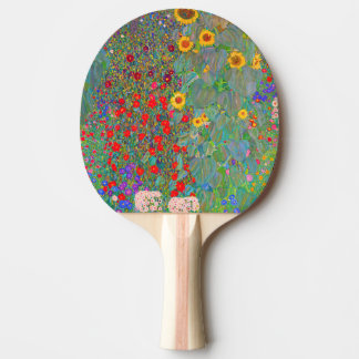 Gustav Klimts Farm Garden med solblommor Pingisracket
