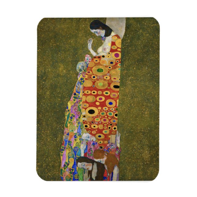 Gustav Klimts Hope II (1907-1908) Magnet (Vertikal)