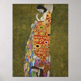 Gustav Klimts Hope II (1907-1908) Poster