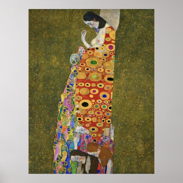 Gustav Klimts Hope II (1907-1908) Poster (Framsidan)