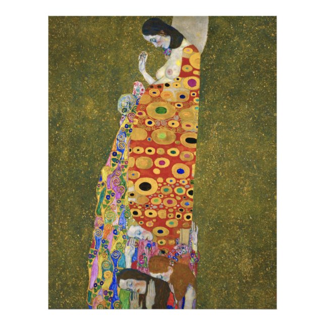 Gustav Klimts Hope II-berömd (1907-1908) Fototryck (Framsidan)