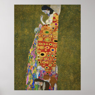 Gustav Klimts Hope II-berömd (1907-1908) Poster