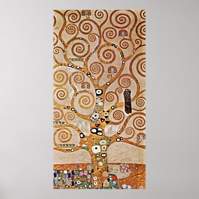 Gustav Klimts Iconic Livets träd Poster (Framsidan)