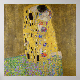 Gustav Klimts Kyssen Poster