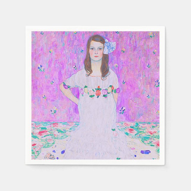 Gustav Klimts Mäda Primavesi-målning Pappersservett (Framsidan)