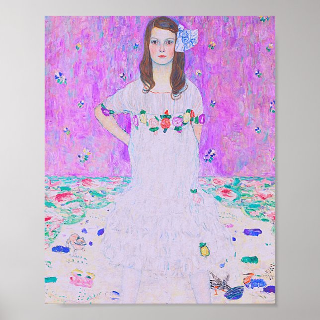 Gustav Klimts Mäda Primavesi-målning Poster (Framsidan)