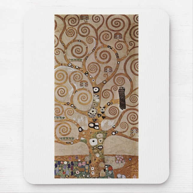 Gustav Klimts målning "Livets träd" (1909) Musmatta (Framsidan)