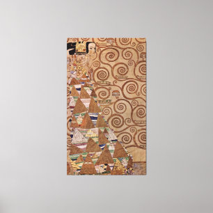 Gustav Klimts målning: The Expectation (1908) Canvastryck