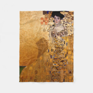 Gustav Klimts porträtt av Adel Bloch Bauer 1907 Fleecefilt