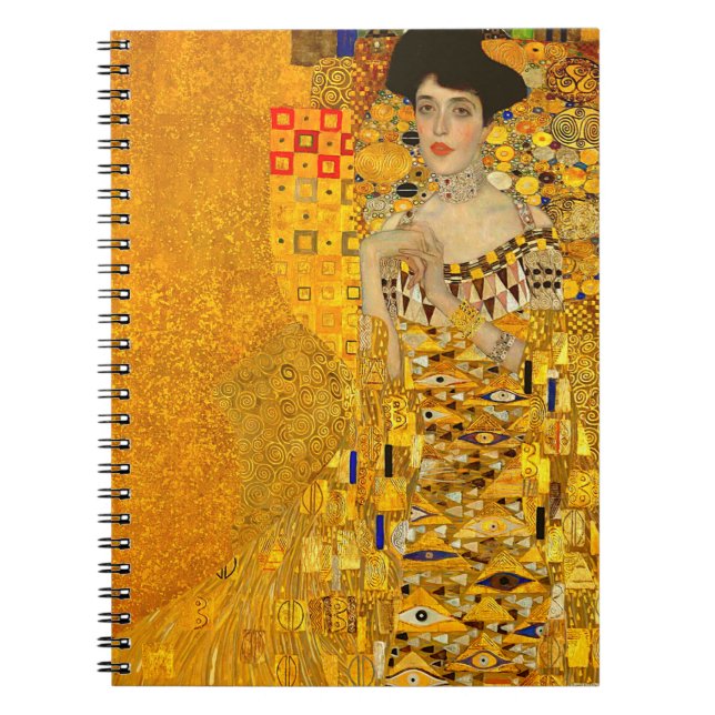 Gustav Klimts Porträtt i Adele Bloch-Bauer I Anteckningsbok (Framsidan)